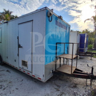 2021 Diamond Cargo 24' Custom Mobile Kitchen.  This high-output 2020 Diamond Cargo 24' Custom Build is a professional-grade mobile kitchen designed for high-volume service.  An amazing setup featuring a cookline anchored by double Dean deep fryers,  a full stainless steel interior, Arctic Air Refrigeration Package, and a heavy-duty Pyro-Chem fire suppression system, this unit is built to handle the most demanding events.  LOT-107