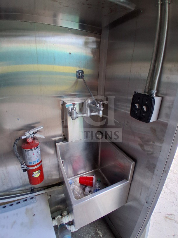 2021 Diamond Cargo 24' Custom Mobile Kitchen with stainless steel sink, fire extinguisher, and water hookup, LOT-107.