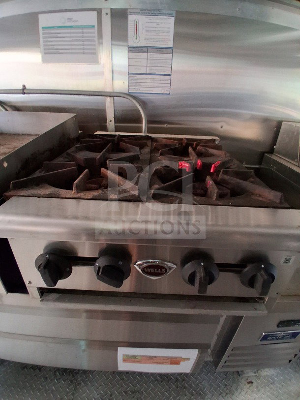 2021 Diamond Cargo 24' Custom Mobile Kitchen. Features double Dean fryers, Arctic Air fridge, and Pyro-Chem system. Ideal for high-volume events. LOT-107.
