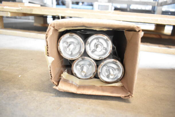 Box containing four metallic, cylindrical components for Blodgett Hoodini 10-2/1GN Combi Convection Oven, shown from the top.