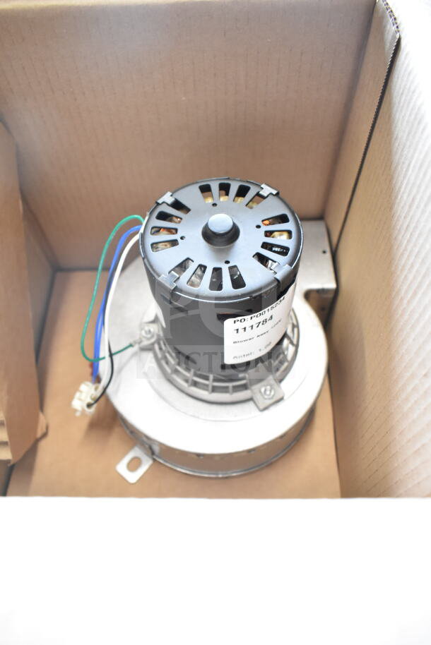 Blodgett Invoq Hybrid Combi Oven component in box. Label with "111784" visible. Item new with minor scratches.