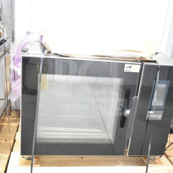 Brand new 2023 Blodgett Invoq: Hybrid 6-2/1GN combi convection oven, electric, 208-240V, 3 phase, scratch and dent condition.