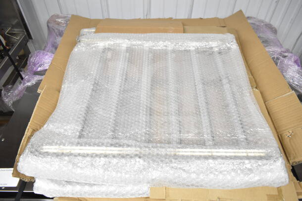 Brand new 2023 Blodgett Invoq Hybrid 6-2/1GN commercial combi oven, wrapped in bubble wrap, in original packaging.