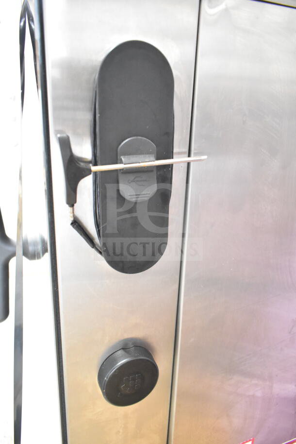 2023 Blodgett Invoq Hybrid 6-2/1GN combi convection oven, stainless steel, probe thermometer attached.