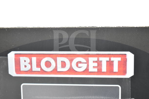 Brand logo of Blodgett on the 2018 BLCT62EFS/CPE2.06 commercial electric combi convection oven.