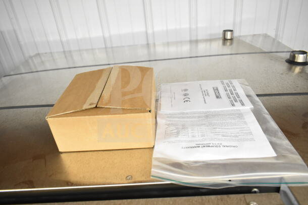 Cardboard box and Blodgett warranty documents on oven surface. 2018 Blodgett BLCT62EFS/CPE2.06, 208V, 3 phase.