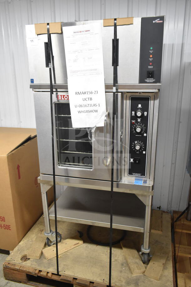 2021 Blodgett VLH half-size convection oven, electric, with hood on commercial casters, 208-240V, 1 phase, scratch and dent.