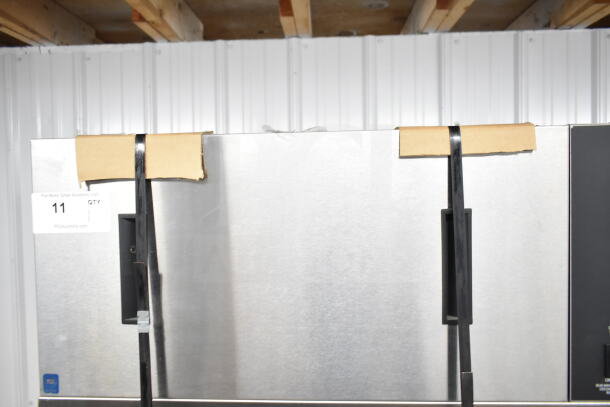 2021 Blodgett VLH half-size convection oven, electric-powered, new with scratches. Includes hood and commercial casters. Model tag visible.