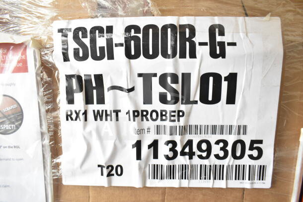 Brand new True TSCI-600R-G-PH single door cooler merchandiser, 115V, 1 phase, scratch and dent, visible label with model and item number.