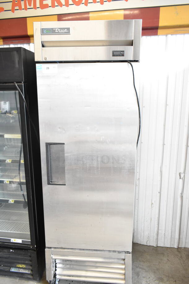 2019 True T-23F-HC Commercial Single Door Freezer, stainless steel, digital display, 115 volts, 1 phase, good condition.