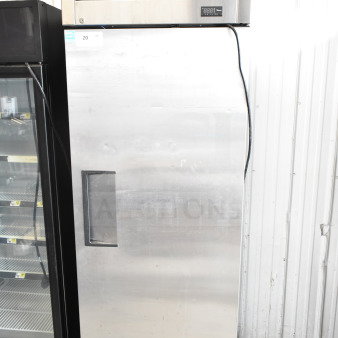 2019 True T-23F-HC Commercial Single Door Freezer, stainless steel, digital display, 115 volts, 1 phase, good condition.