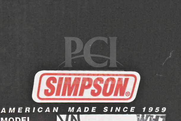 Simpson VN 6-7/8 Helmet box showing brand logo and text "American Made Since 1959".