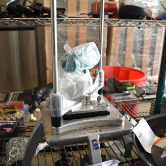Brand new Garde 181XLDC38 3/8" heavy-duty vegetable dicer. Includes protective wrapping, slight scratches visible.