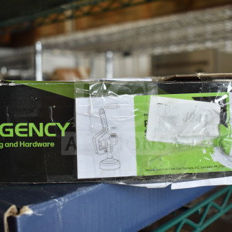 Regency 1.15 GPM Pre-Rinse Spray Valve 600prsvn115, brand new, scratch and dent box, visible branding and labels.