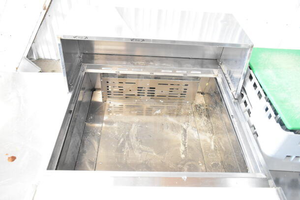 Turbo Air PST-28-12-D2-N prep table with 2 drawers, stainless steel, 115V, 1 phase, commercial kitchen use.