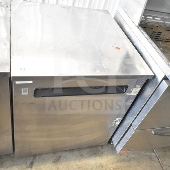 Delfield 406-STAR4 Commercial Undercounter Cooler, stainless steel, single door, 115V, 1 phase, visible surface marks.