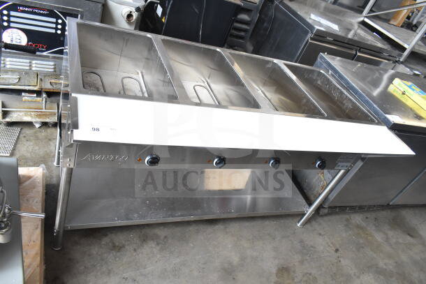 2024 Avantco 177STE4SH Commercial 4 Well Steam Table, stainless steel, 208/240V, 1 Phase, excellent condition.