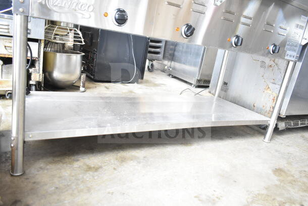 2024 Avantco 177STE4SH commercial 4 well steam table, stainless steel, 208/240V, 1 phase, used condition.