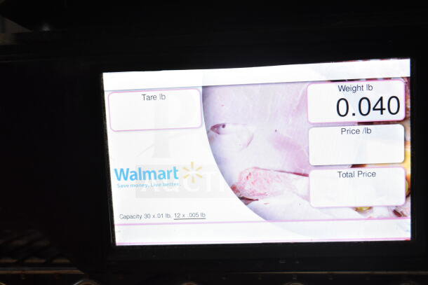 2016 Hobart HTi-7LH commercial scale display, showing weight, tare, and pricing. Tested, working condition.