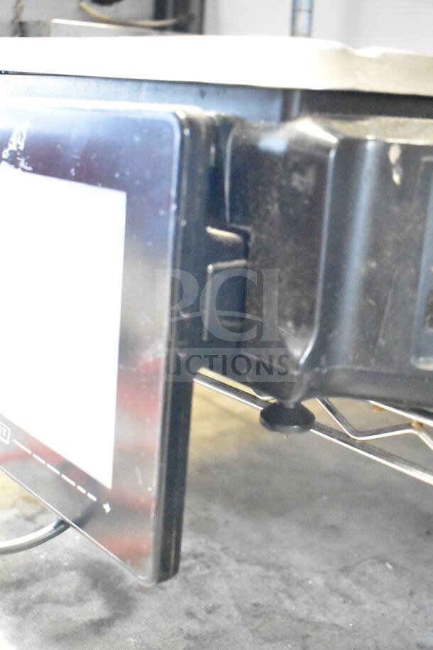 2016 Hobart HTi-7LH commercial scale, tested and working, 120/208-240V, 1 Phase, minor wear visible on the black exterior.