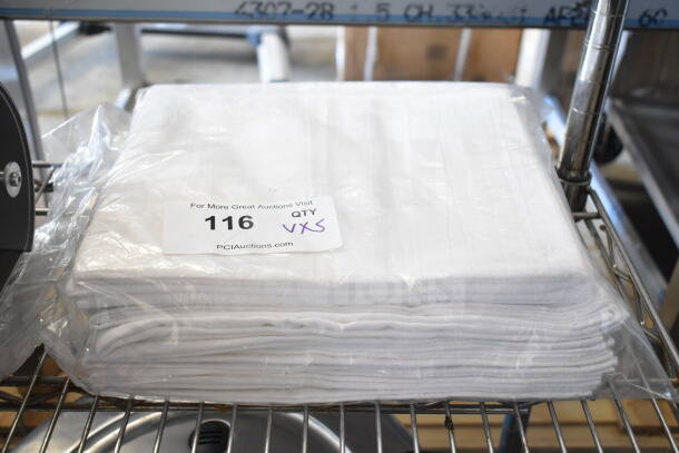 5 items including 42655.0007 faucet kit, drop-in bin, 167704FSTW flour sack towels. Quantity label visible.