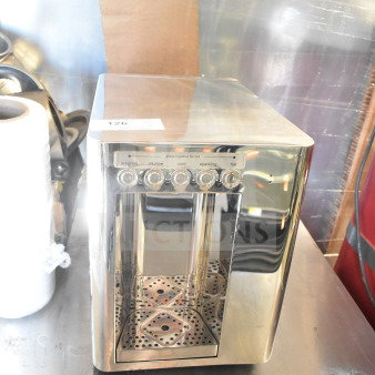 Apiqe UNCT Countertop Water System, stainless steel, five dispensing buttons. 120V, 1 Phase. Excellent condition.