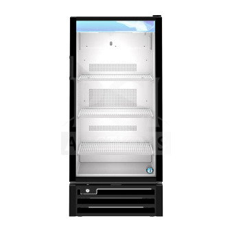 2024 Hoshizaki RM-10-HC-BLK 25" glass door merchandiser, new scratch and dent, 1 right hinge door, 115V, 1 phase.