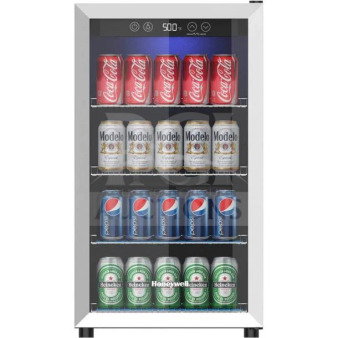 Brand new Honeywell H115BCS cooler, 115 can capacity, beverage merchandiser, glossy finish, 115V, scratch and dent condition.