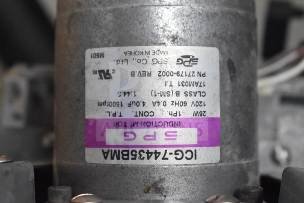 Bunn Commercial Countertop Slushie Machine Base, with visible motor label indicating model and electrical specs. Used condition.