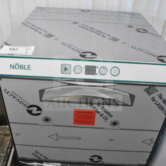 BRAND NEW SCRATCH AND DENT 2025 Noble 495LTUC24 commercial low-temp undercounter dishwasher, 120V, 1 phase. Protective film intact.