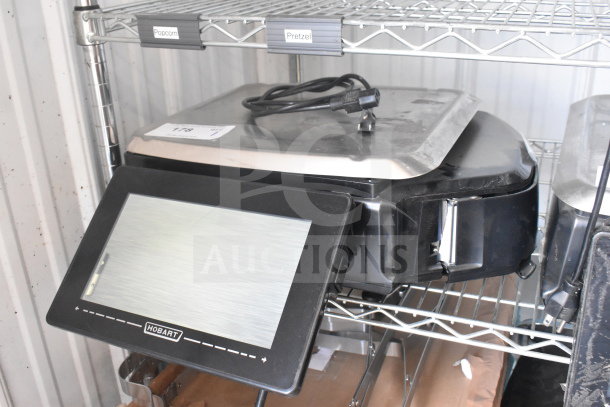 2024 Hobart HTi-7LH4W commercial food portioning scale, features touchscreen display, tested and working, 120/208-240V.