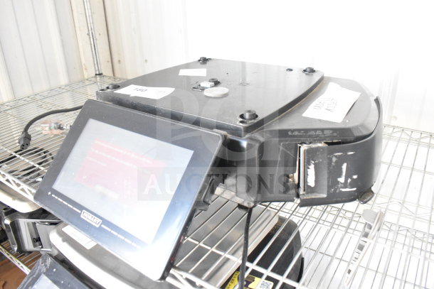 2020 Hobart HTi-LH4W commercial countertop food portioning scale, tested and working, visible screen and power cable.