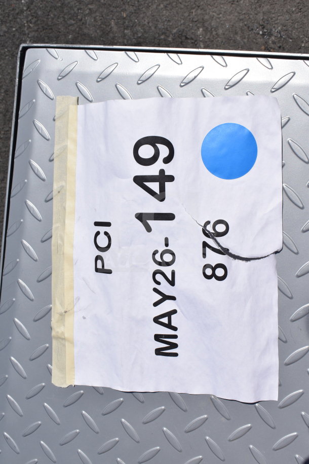 Regency 50 lb. Grease Trap, 25 GPM, non-threaded connections, non-PDI certified, scratch and dent, tag MAY26-149.