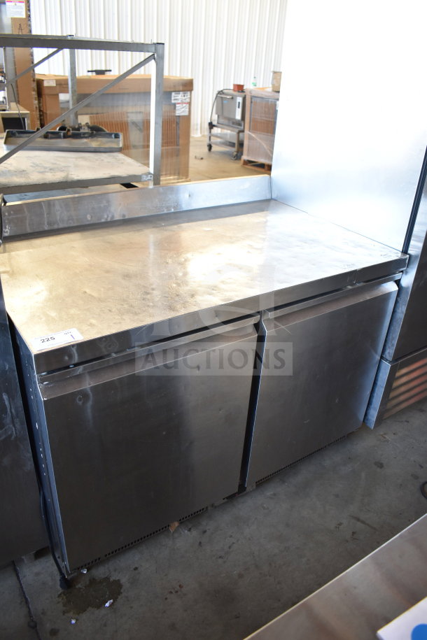 2023 Avantco 178ZWT48FHC 2 Door Work Top Freezer on Casters, stainless steel, 115 volts, excellent condition.