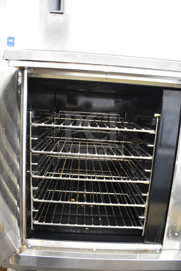 BRAND NEW 2021 Blodgett CTB-1 convection oven with VLH hood, 208-240V, 1/3 phase, on casters, NSF certified, slight scratches.