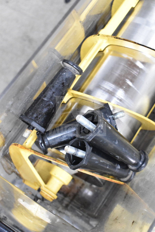 Bunn Ultra 2 slushie machine interior view, showing mixing paddles and screws. Tested and working, 120V, 1 phase.