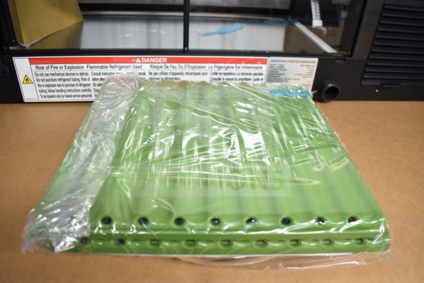 BRAND NEW SCRATCH AND DENT 2025 Hoshizaki HNC-150BA sushi display case, 115 volts, 1 phase, visible caution label.