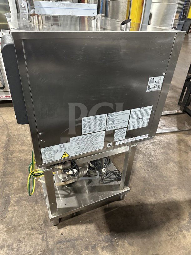 Angelo Po FX61G3UKX02 combi oven on stand, stainless steel, digital controls, natural gas, model FX61G3UKX02, SN: 64272053601.