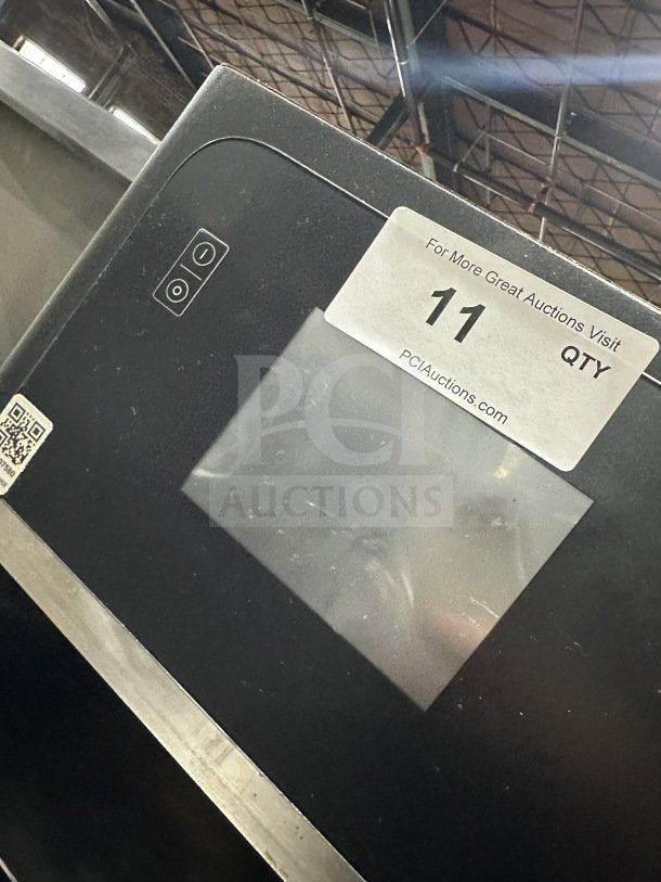 MerryChef Eikon E2S commercial black countertop rapid cook oven, electric powered. Model: Eikon E2S, SN: 2308213090349.