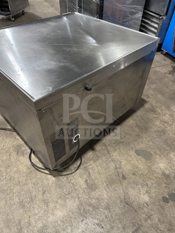 Beverage-Air stainless steel 2-drawer refrigerated chef base with worktop, Model WTRCS361003, on casters, 115V 1 Phase.