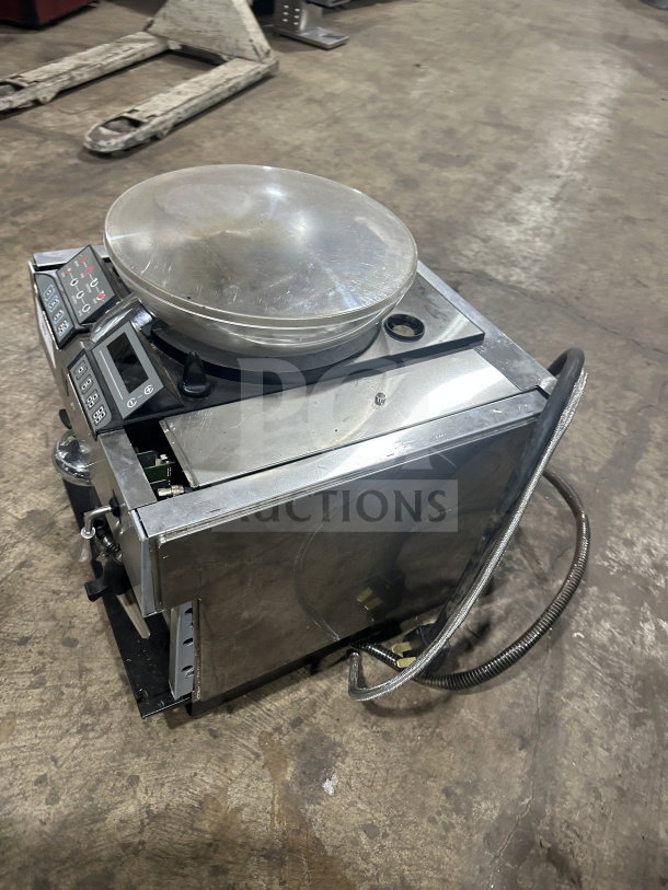 Turbo Chef Encore 2 commercial stainless steel oven. Features digital controls, stainless exterior, moderate wear.
