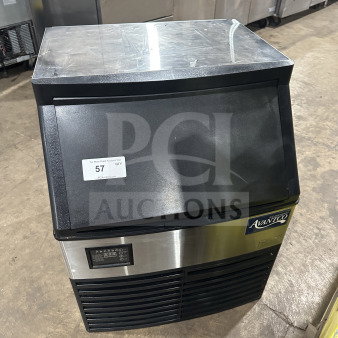 Avantco Model 194UC160HA stainless steel ice maker, electric, air-cooled, on legs, serial 194UC160HA-20100028, 115V.