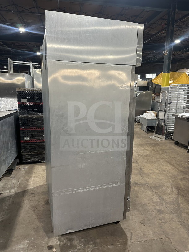 Victory VR2 stainless steel 2-door commercial refrigerator, on casters, with adjustable poly coated wire racks, model VR-2.