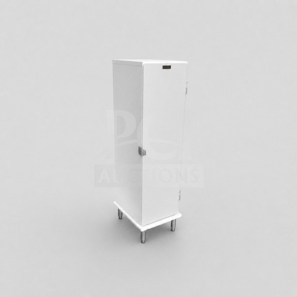 Lockwood CA60-RR25 aluminum dough cabinet, holds 25 half-size pans, NSF certified, superior condition, commercial use.