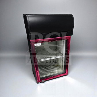 Dongguan Fuhua CTH-32N commercial countertop glass door display refrigerator, 2.5 cu. ft., superb condition, fully tested, 110V.