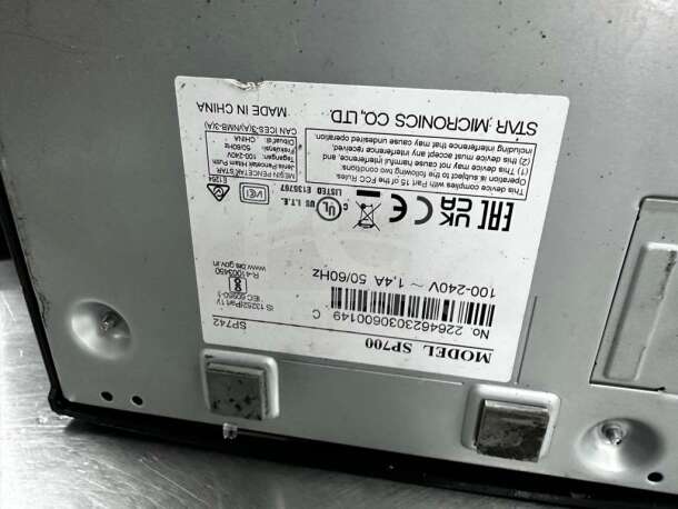 Star Micronics SP700/SP742 impact printer, fully tested, label shows 100–240V, model SP742.