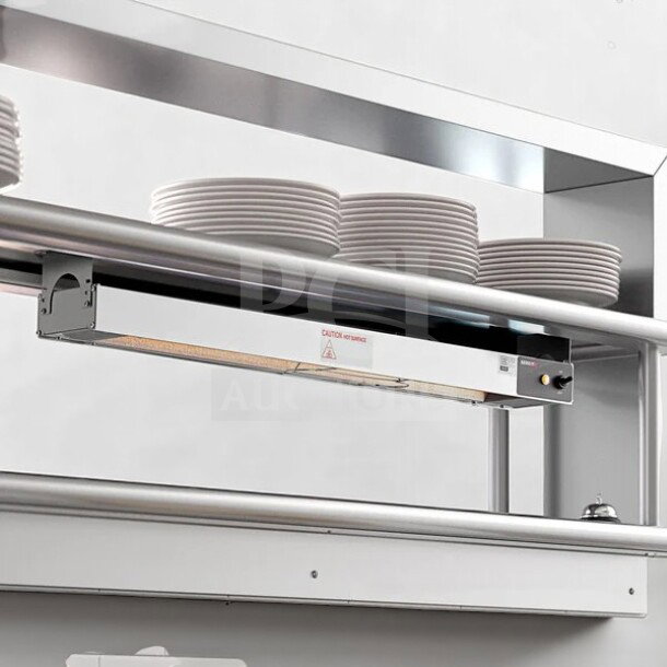 Brand new ServIt 36" Single Strip Warmer, Model 423SWT36, 120V, 850W, toggle control, factory sealed, stainless steel design.