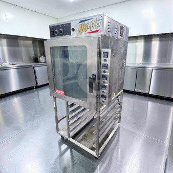 Nu-Vu RM-5T commercial rethermalization oven, premium condition, stainless steel, 208V, 3-phase, ETL & NSF listed.