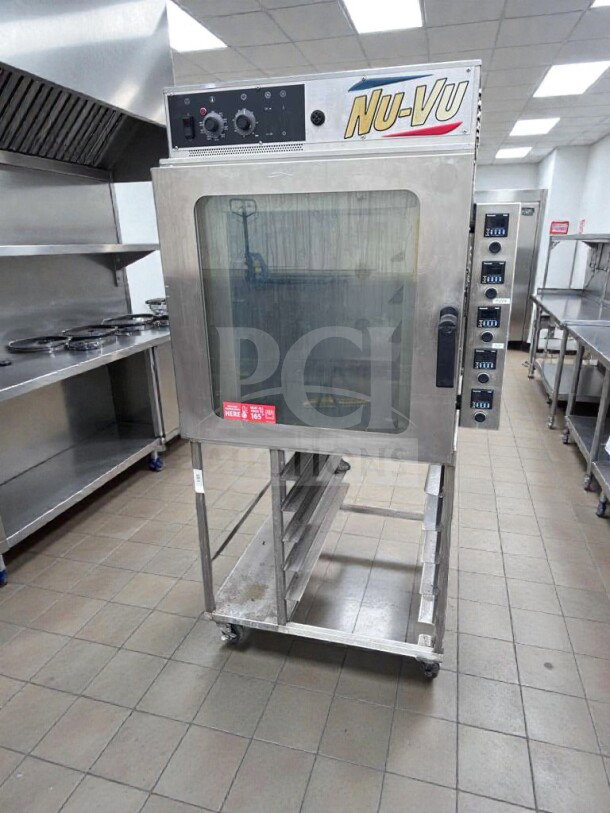 Nu-Vu RM-5T commercial rethermalization oven, stainless steel, premium condition, ETL & NSF listed, 208V/3 phase.
