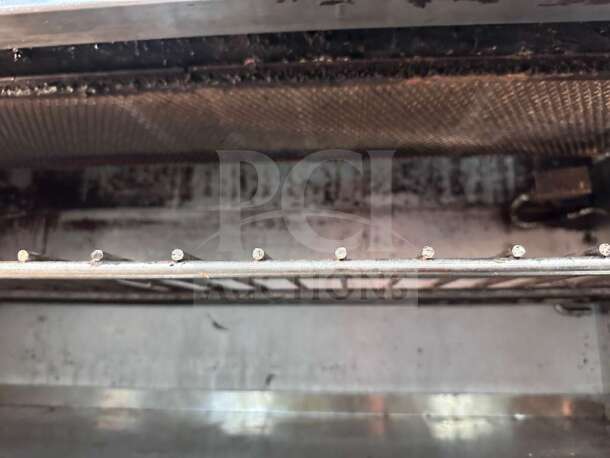Atosa CookRite ATCM-36 gas cheesemelter with dual infrared burners. Superior condition, commercial broiler, fully tested.
